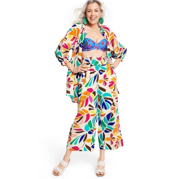 NWT! Women's Botanical Cover Up Pants - Tabitha Brown for Target - Picture 3 of 7